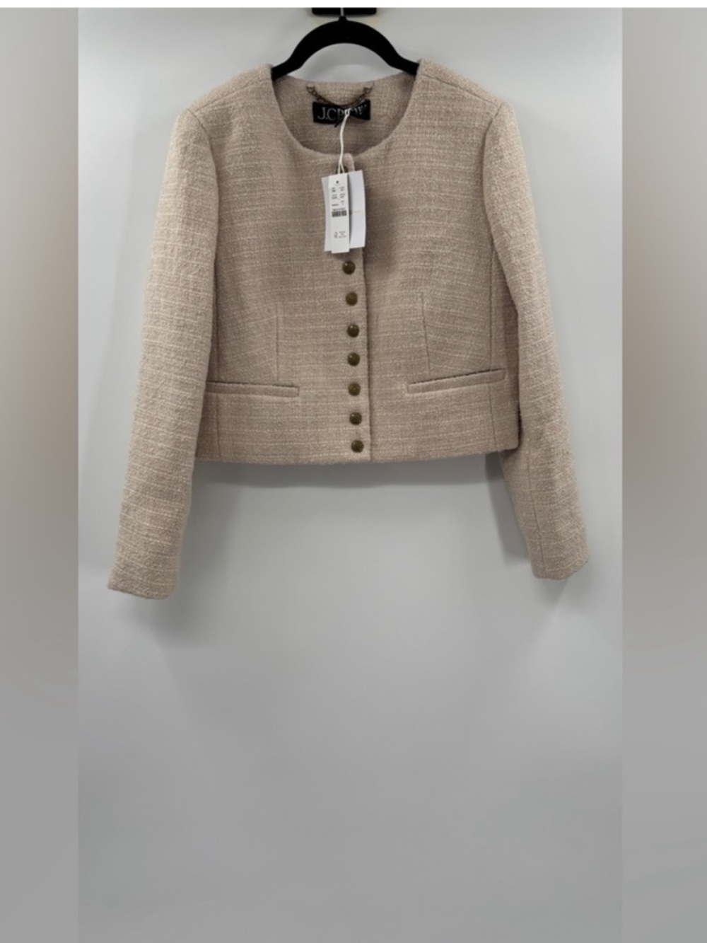 J.Crew Bridgette lady jacket in tweed in Natural - Picture 3 of 6